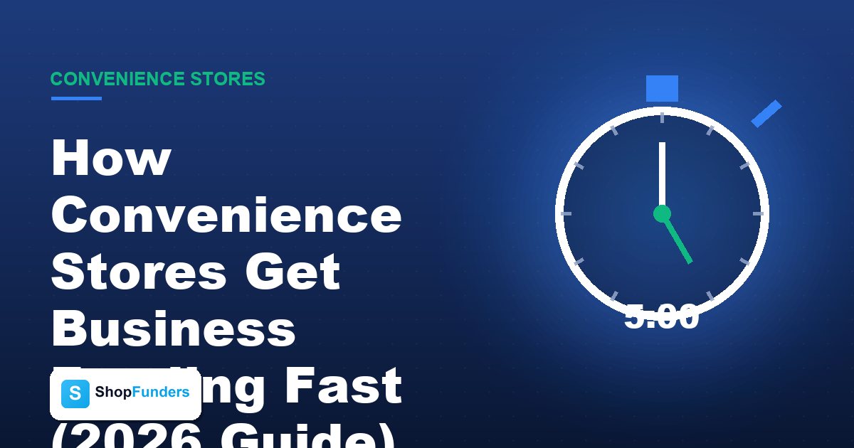 How Convenience Stores Get Business Funding Fast (2026 Guide)