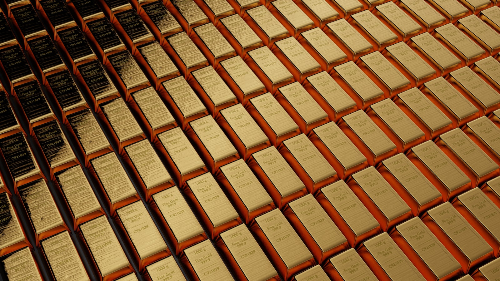Stacked gold bullion bars &mdash; central banks have returned to gold at a record pace since 2022